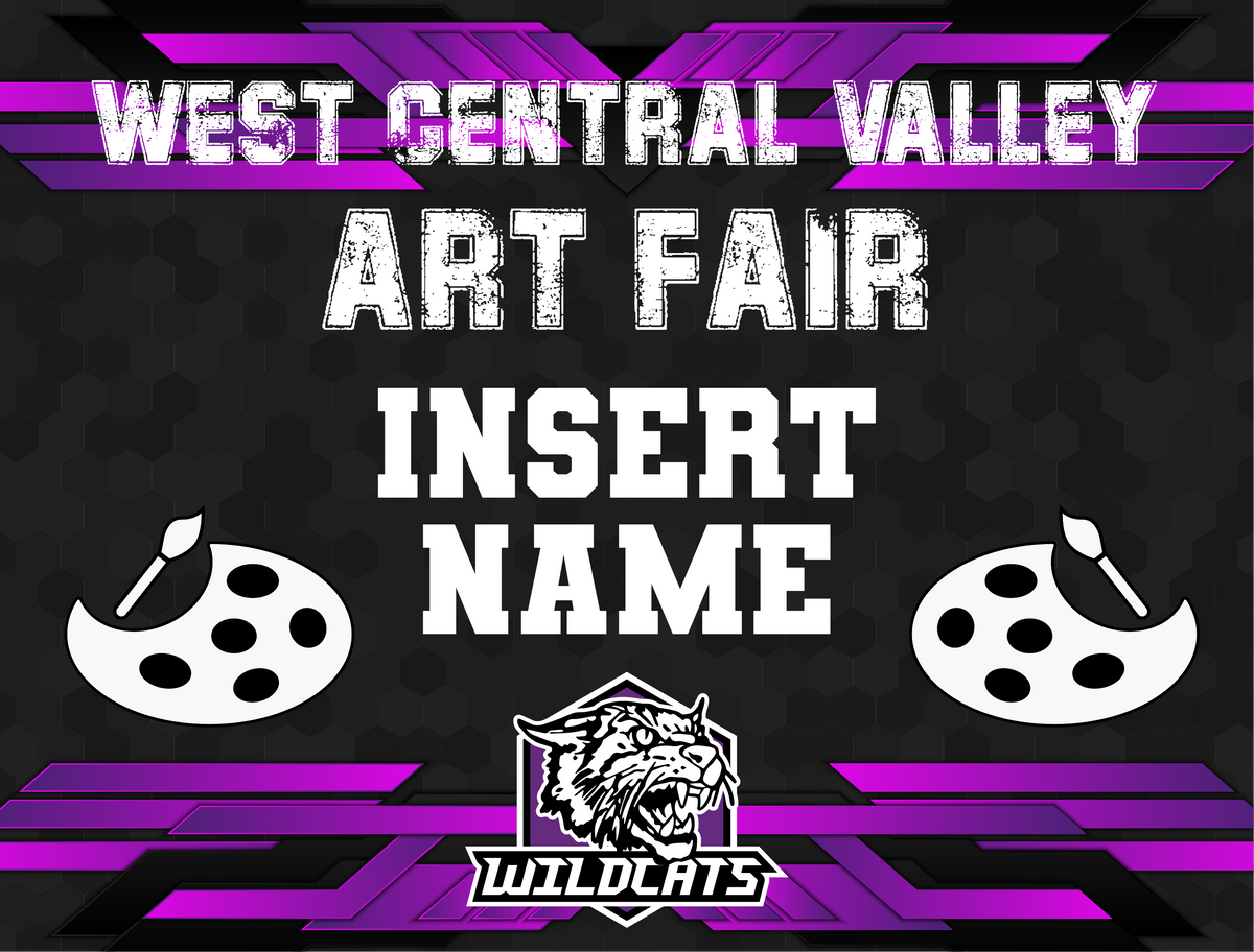 Custom WCV Art Fair Yard Sign