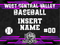 Custom WCV Baseball Yard Sign