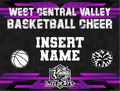 Custom WCV Basketball Cheer Yard Sign