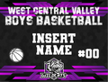 Custom WCV Boy's Basketball Yard Sign