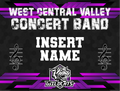 Custom WCV Concert Band Yard Sign
