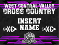 Custom WCV Cross Country Yard Sign