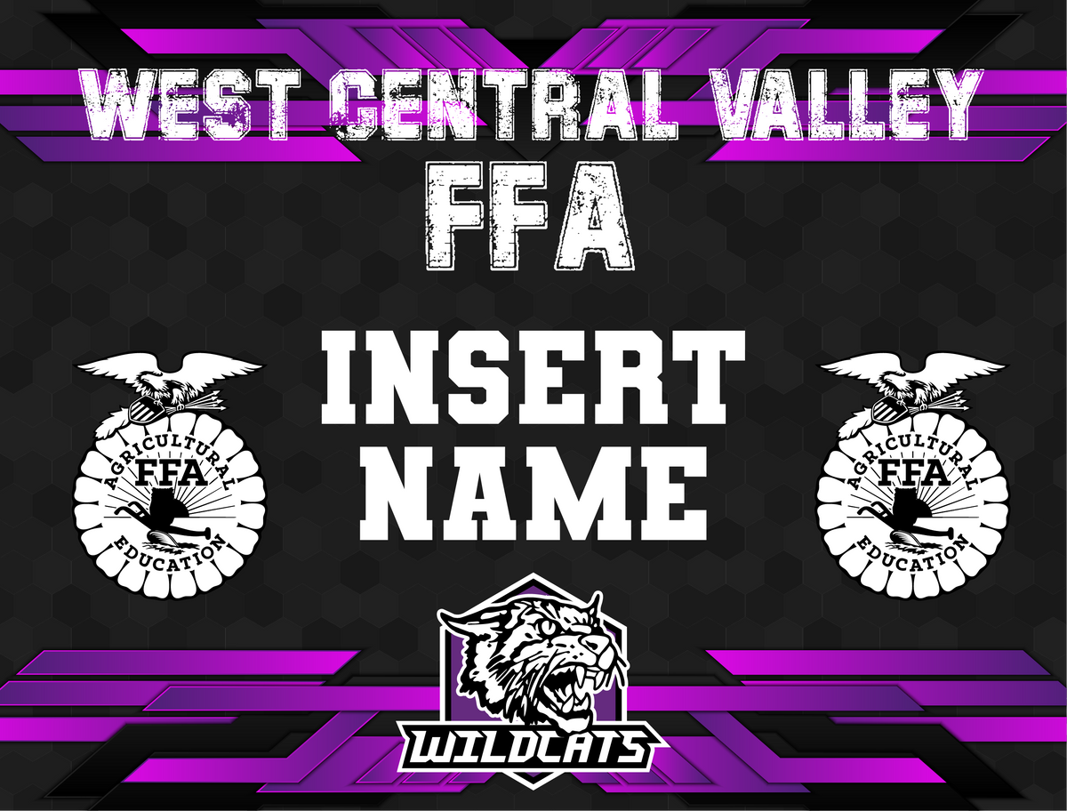 Custom WCV FFA Yard Sign