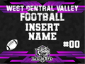 Custom WCV Football Yard Sign