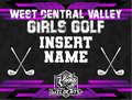 Custom WCV Girl's Golf Yard Sign