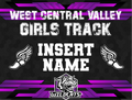 Custom WCV Girl's Track Yard Sign