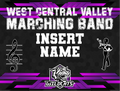 Custom WCV Marching Band Yard Sign