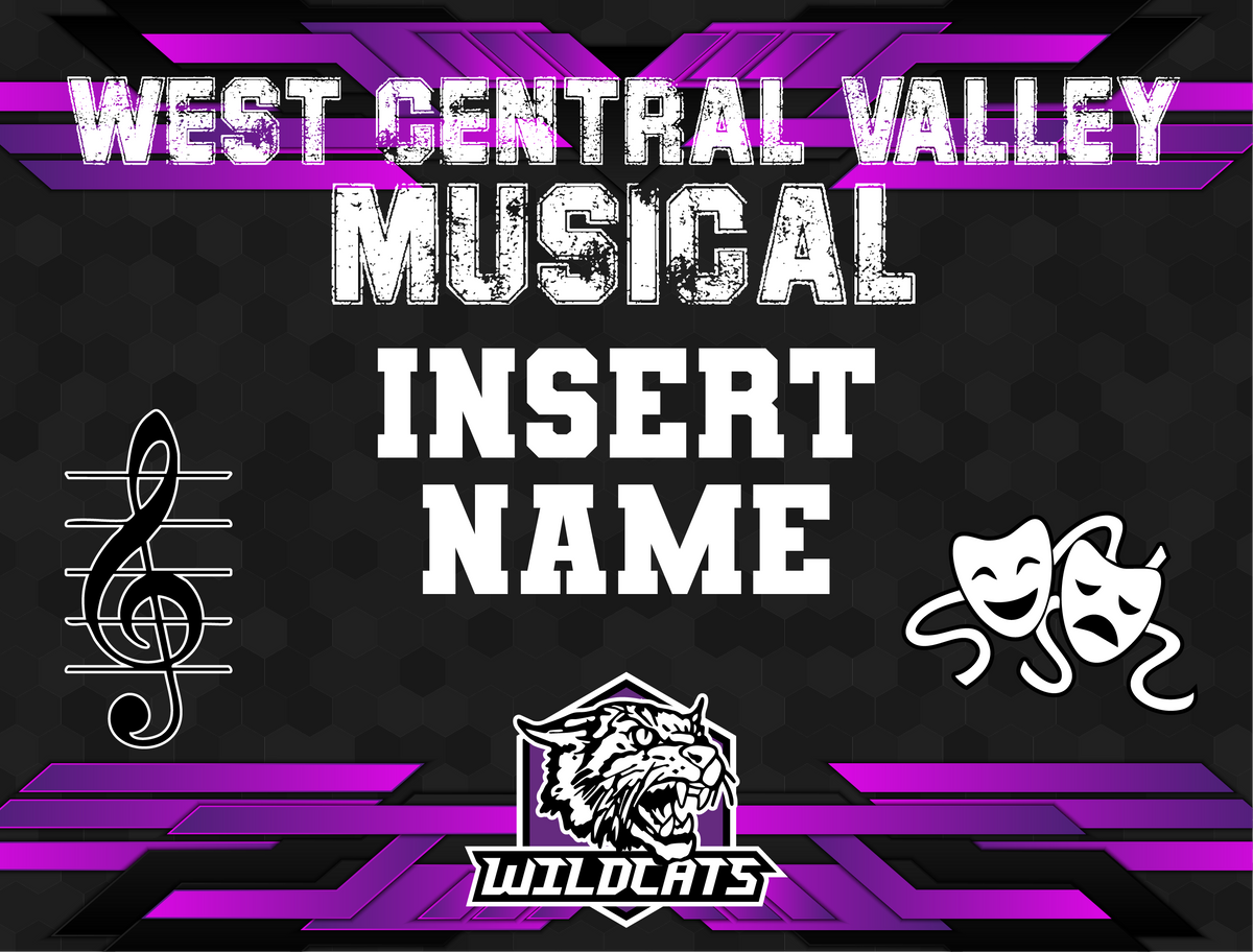 Custom WCV Musical Yard Sign