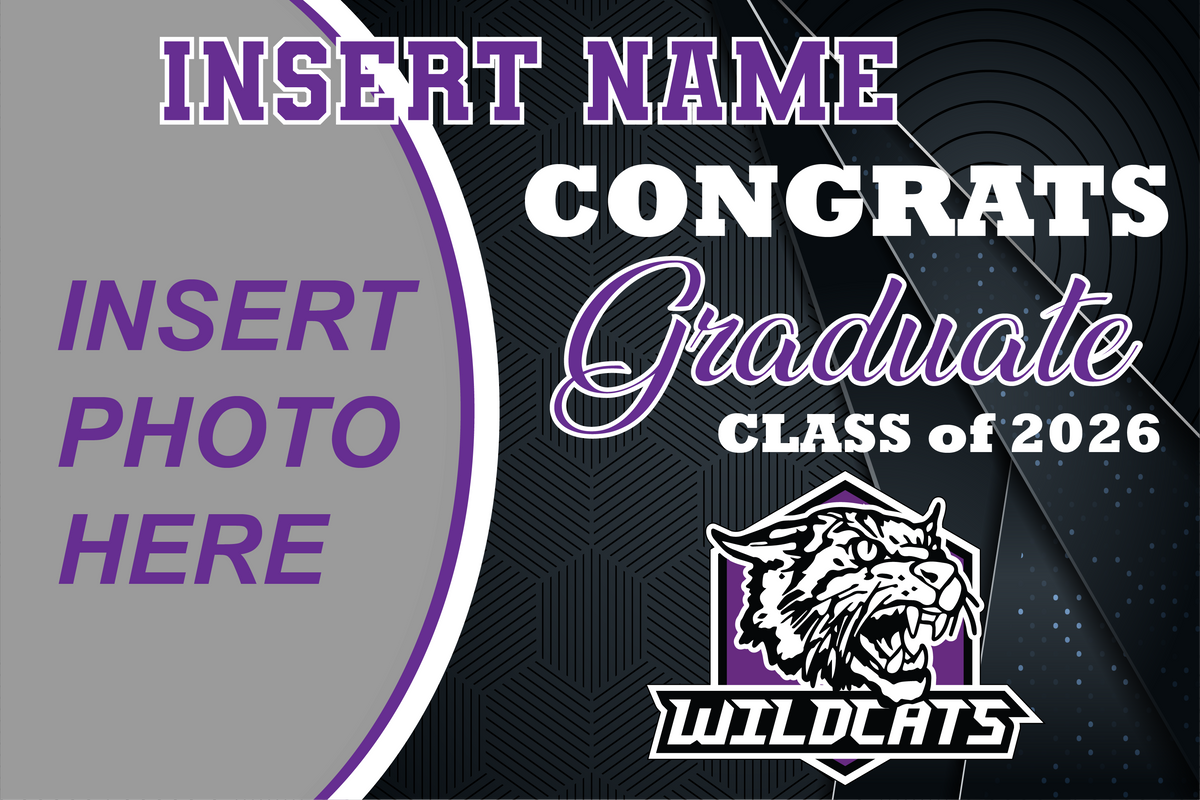 Custom WCV Senior Yard Sign (with photo)