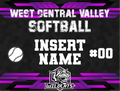 Custom WCV Softball Yard Sign