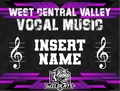 Custom WCV Vocal Music Yard Sign