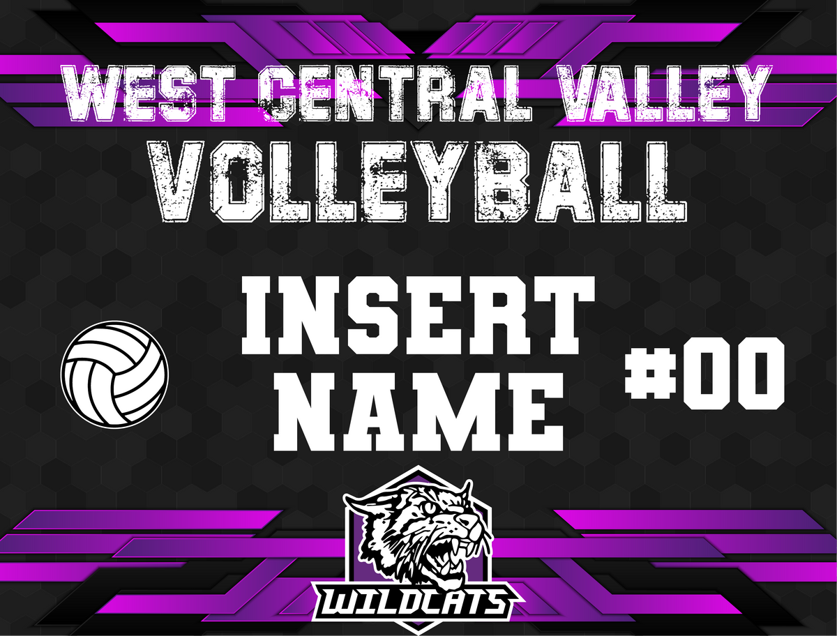 Custom WCV Volleyball Yard Sign