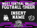 Custom WCV Wrestling Cheer Yard SIgn