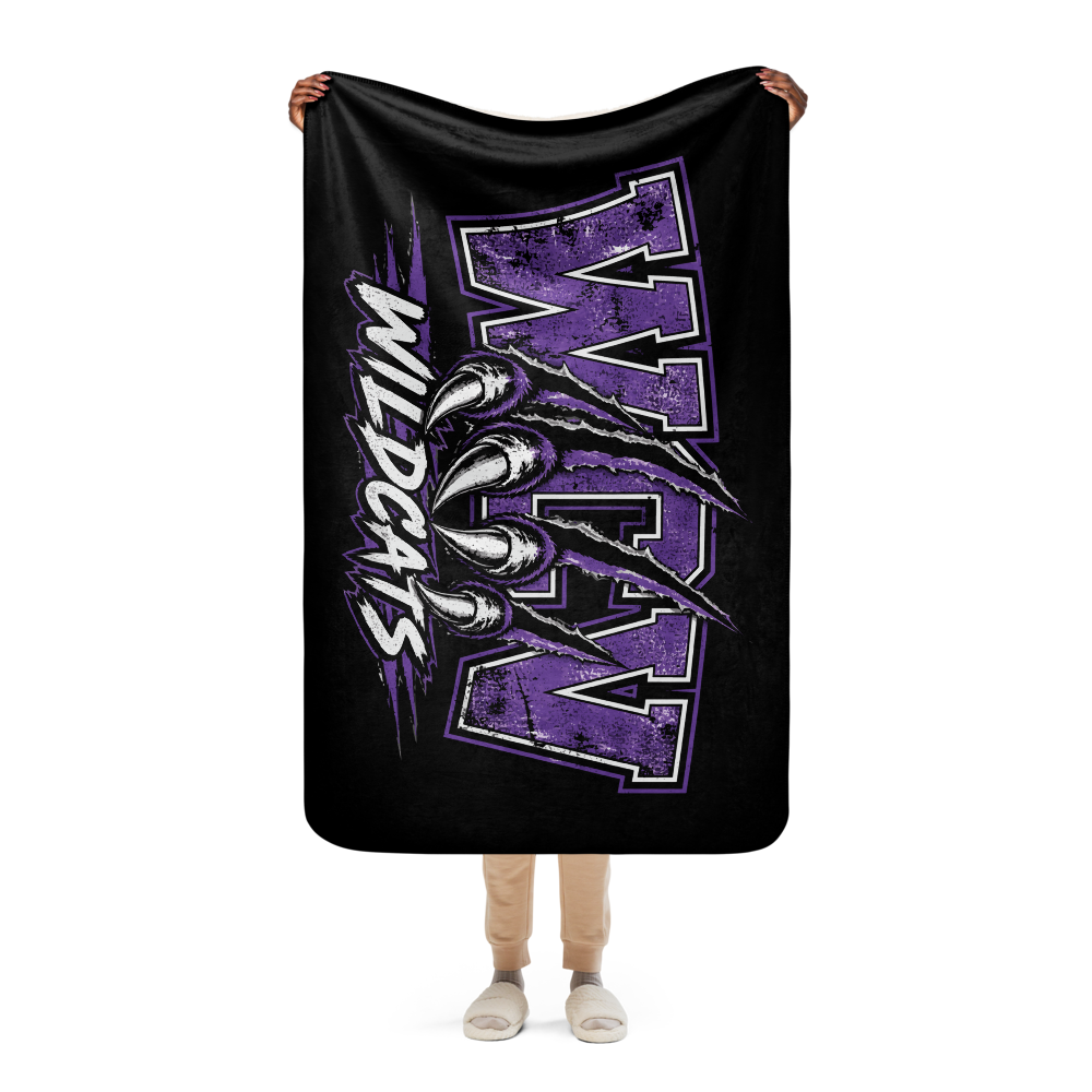 WCV Wildcat Claw Sherpa Blanket