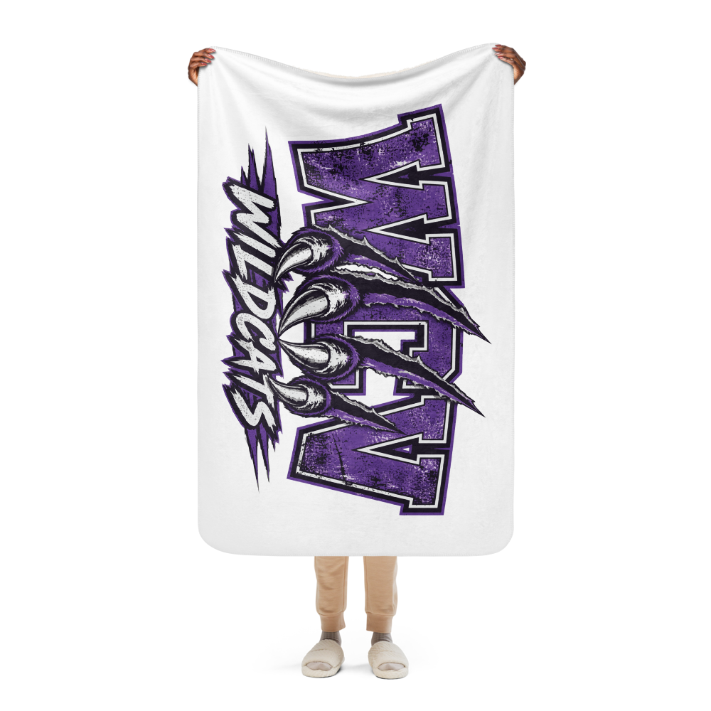 WCV Wildcat Claw Sherpa Blanket