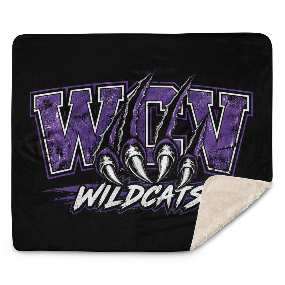 WCV Wildcat Claw Sherpa Blanket