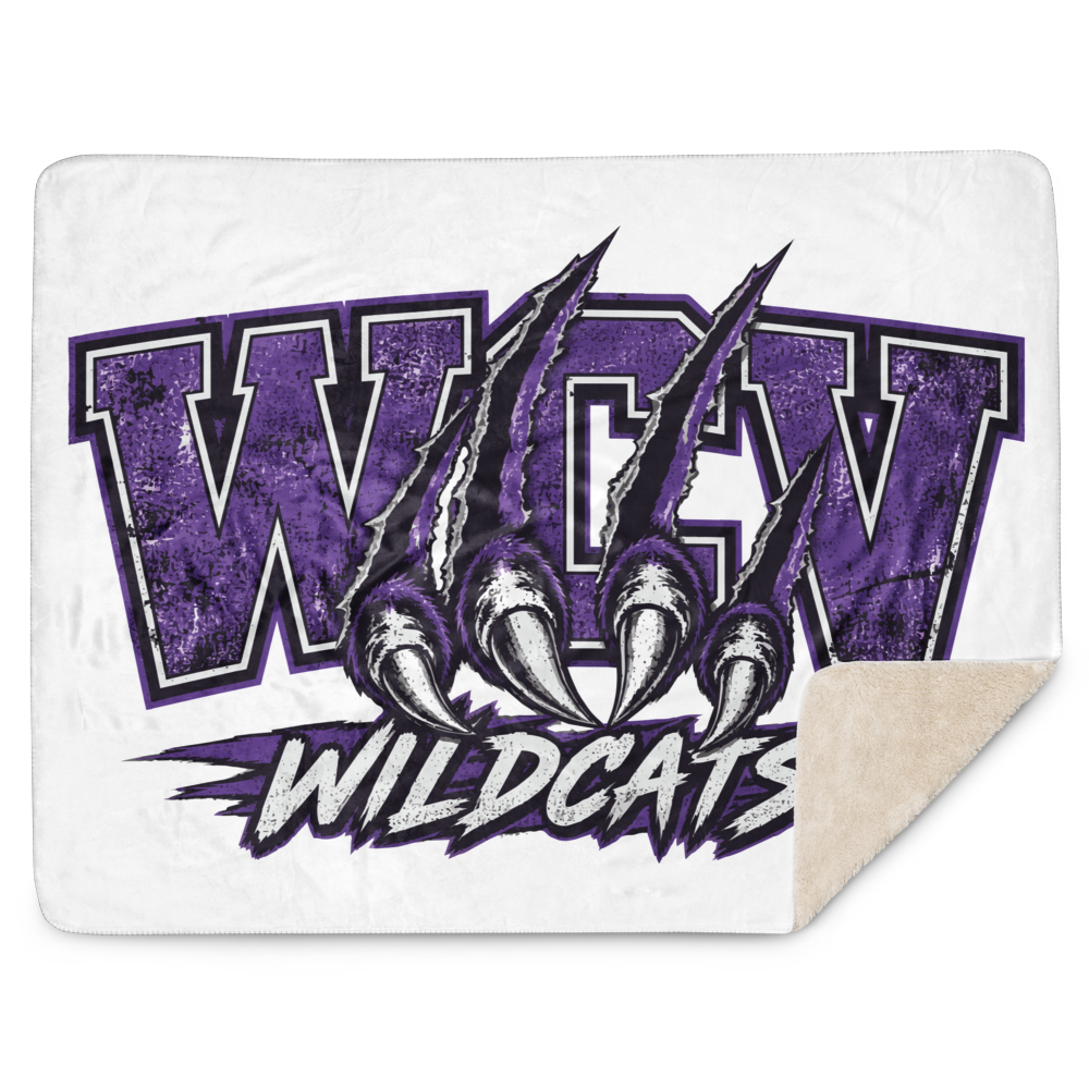WCV Wildcat Claw Sherpa Blanket