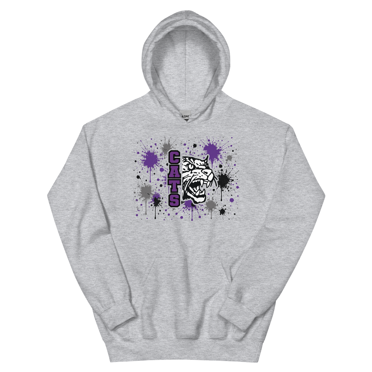 WCV Wildcats Splatter Hoodie